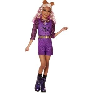 NWT InSpirit Design Monster High’s Clawdeen Wolf Girls Halloween Costume Cosplay